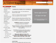 Tablet Screenshot of capelive.azionisti.org